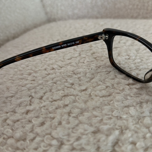 Gucci Tortoiseshell Rectangular Glasses Frames GG3359 - Picture 4 of 6